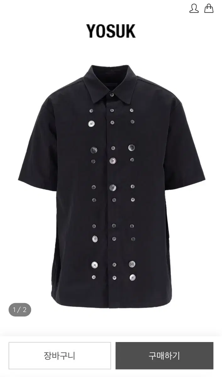 요석 yosuk Bless me button shirts(Black)