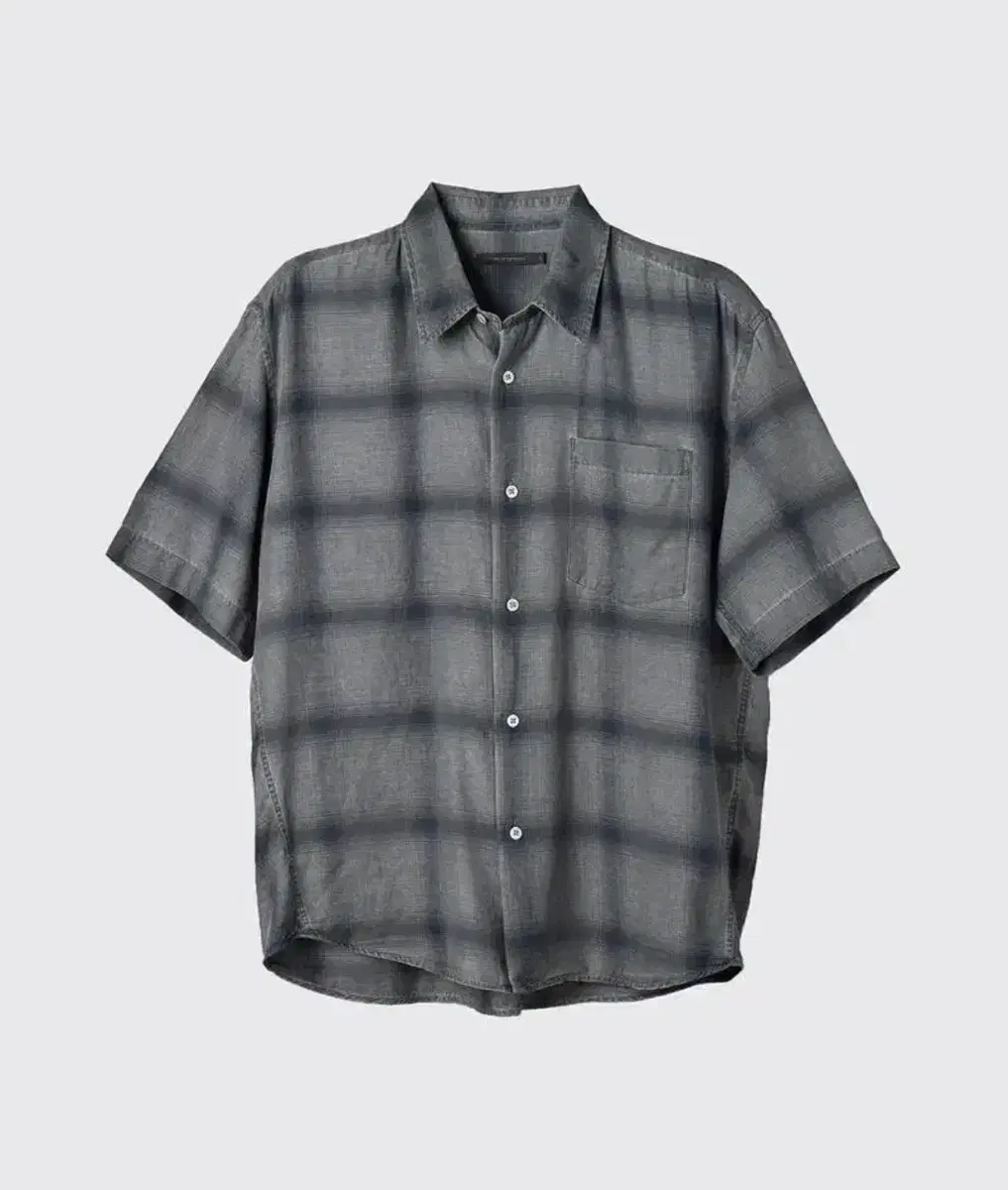 Hatching Room Dyed Half Shirt Ombré Charcoal[4]