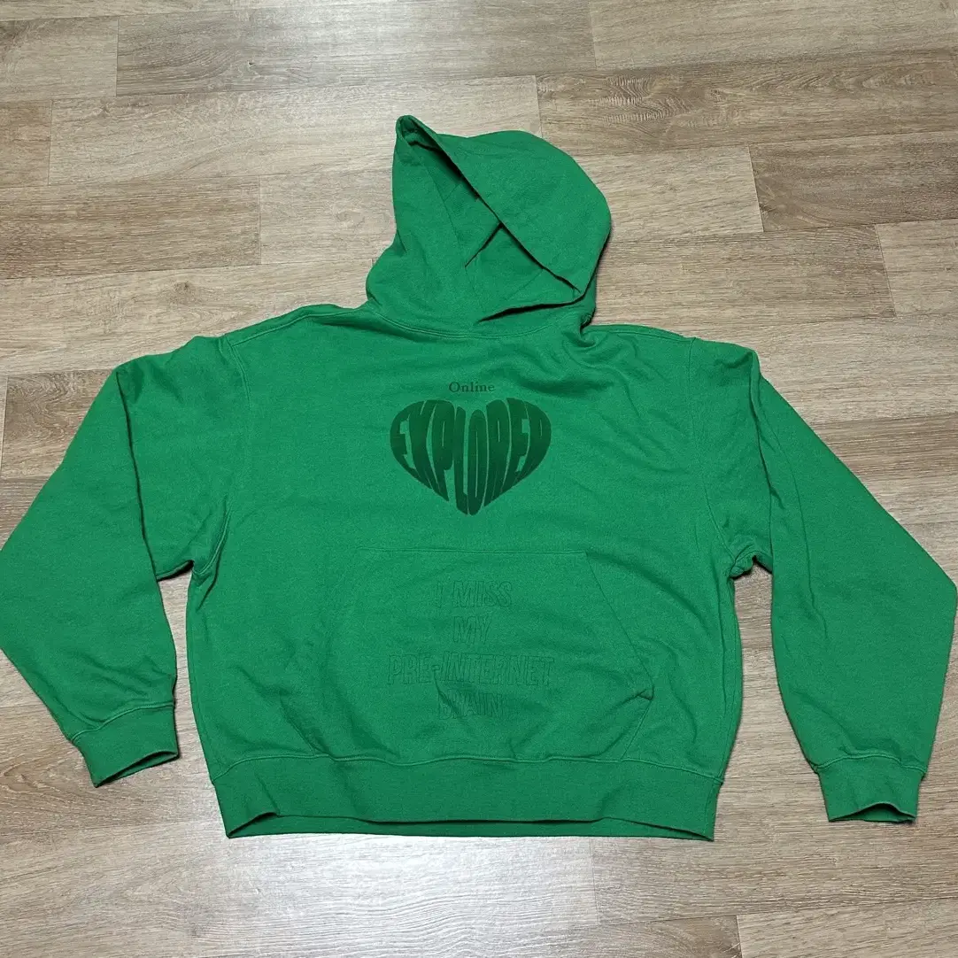 비바스튜디오 후드티 HEART SYMBOL HOODIE KA GREEN