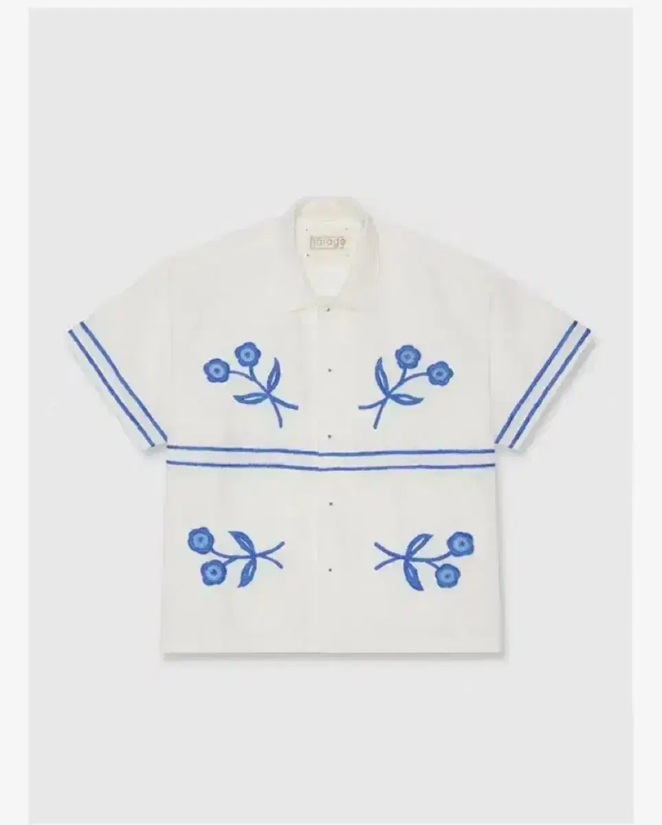 [M] Harago Floral Embroidered Shirt 하라고