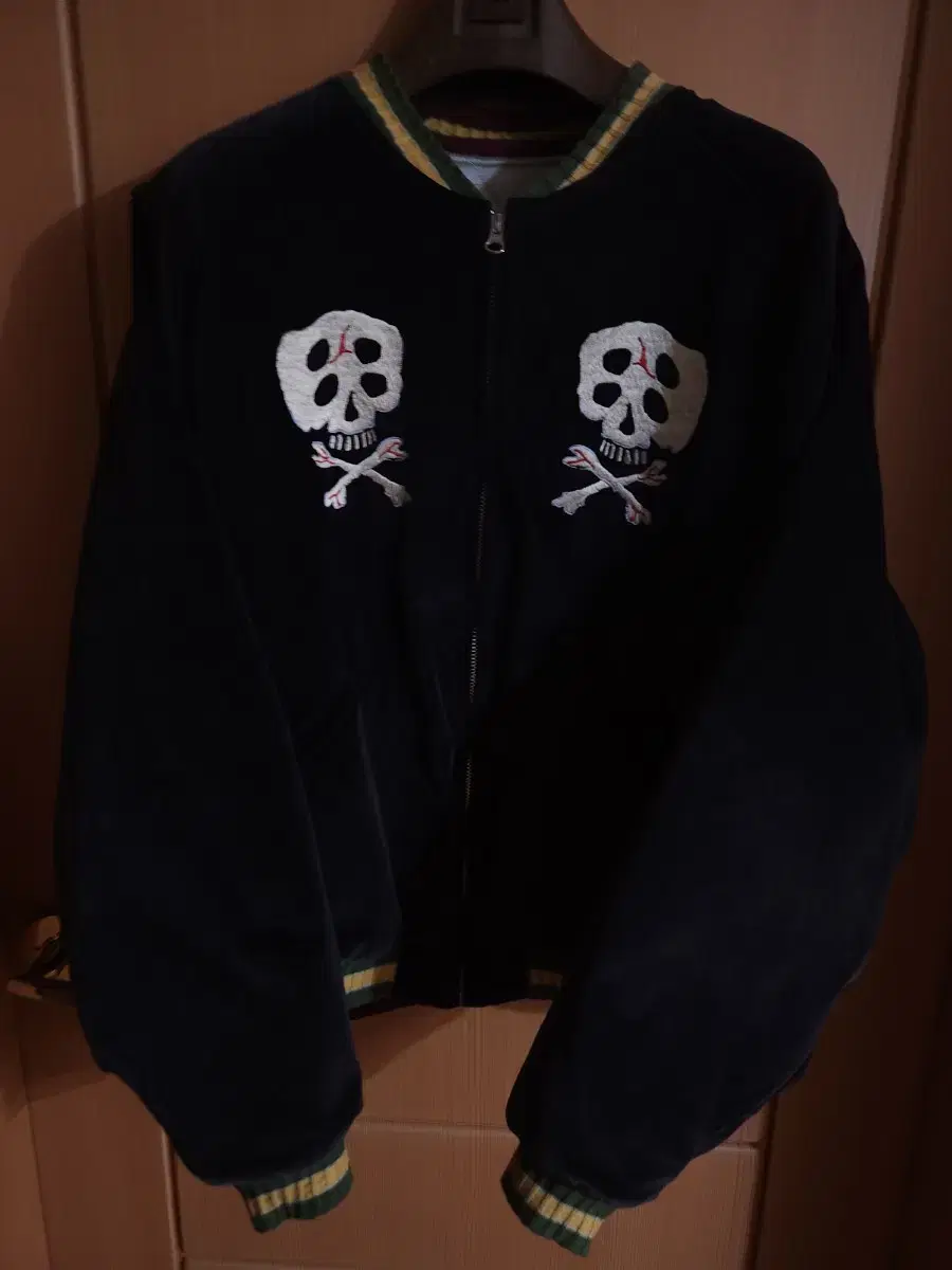 3) Capital Rain Skull Suede Jacket