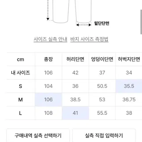 키뮤어 파라슈트 슬랙스