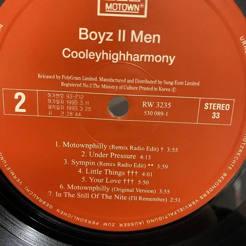 BOYZ II MEN LP / AA5026