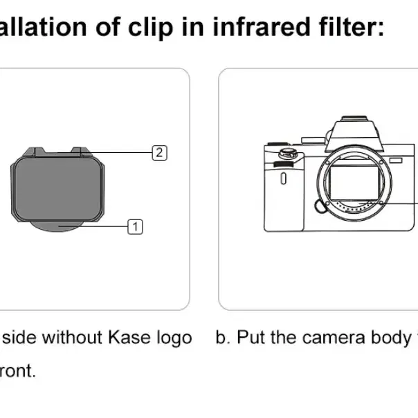 KASE 소니 E 카메라용 IR720 적외선필터