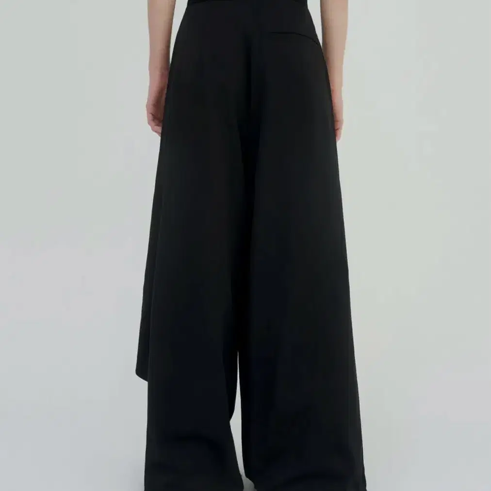 트리밍버드 Wrap Double-layered Pants [Black]