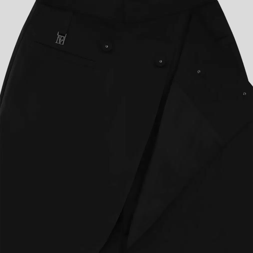 트리밍버드 Wrap Double-layered Pants [Black]