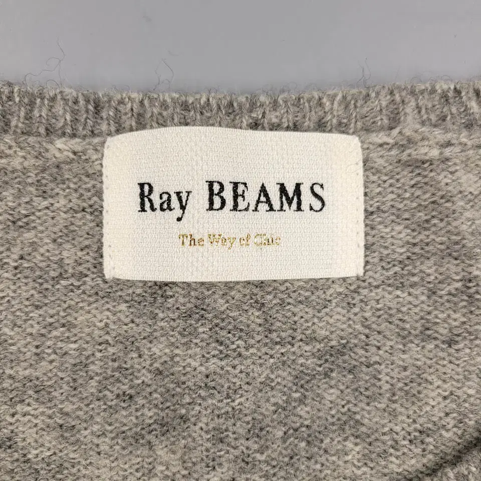 RAY BEAMS 레이빔즈 그레이 보카시 U넥 니트 울혼방 롱 원피스 W