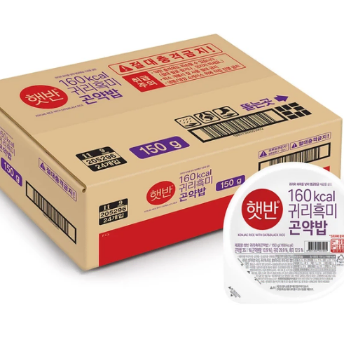 무료배송-햇반 귀리 흑미 곤약밥 150g 24개