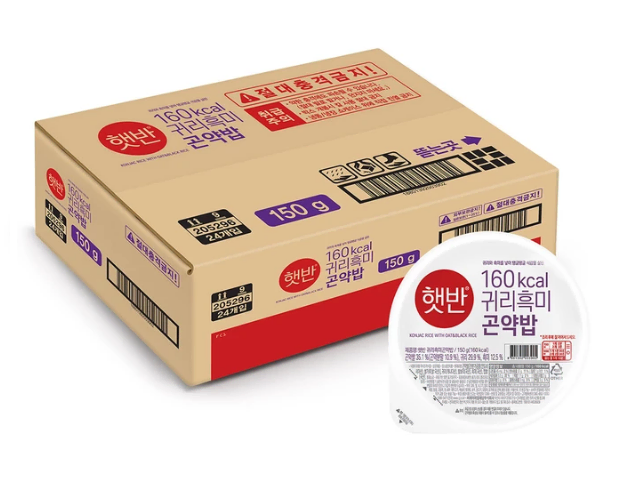 무료배송-햇반 귀리 흑미 곤약밥 150g 24개