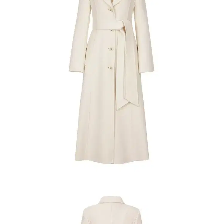 그레이스유 Settia Single Handmade Coat Ivory