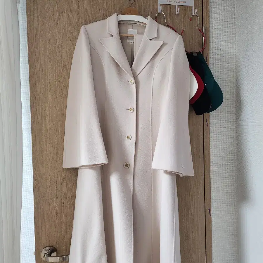 그레이스유 Settia Single Handmade Coat Ivory