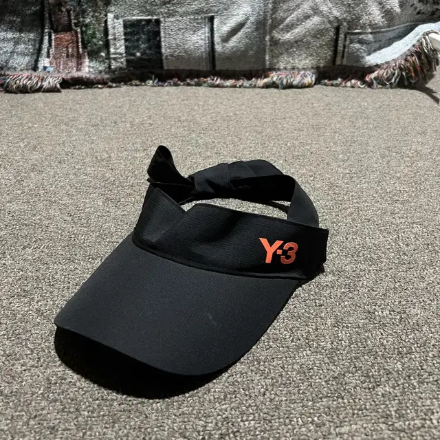 Y-3 와이쓰리 로고 썬캡 썬바이저