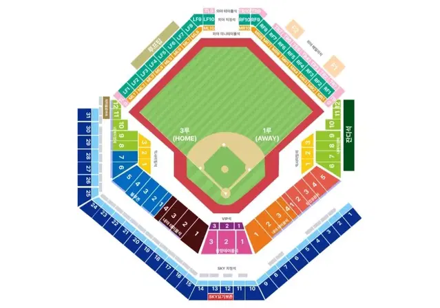 10/13 1차전 삼성 LG 1루 내야지정석 외야지정석 2연석 4연석