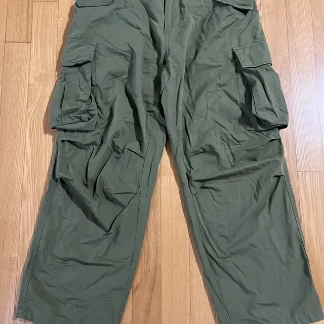 [L] 빅유니온 깡 PLEATED CARGO PANTS OLIVE