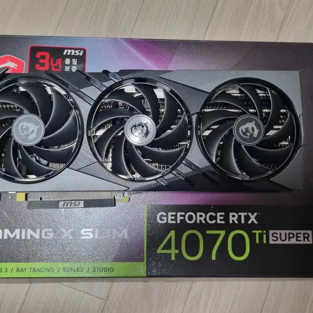 msi rtx 4070ti super 슬림팝니다