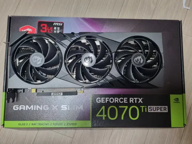 msi rtx 4070ti super 슬림팝니다