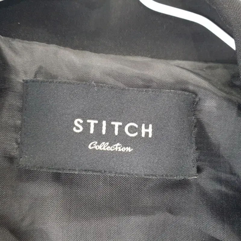 E4448 STITCH 여FREE 블랙 원버튼 롱 코트/더크