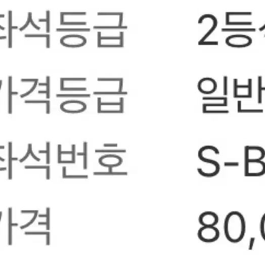 아이콘 매치 2등석 B S-B구역 [땡처리, 같이 입장 동행 양도/1장