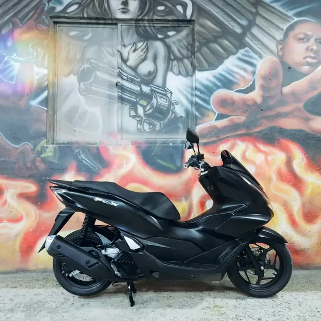 PCX125CC/21년식/무광블랙/74373KM/부산중고/오토바이/스쿠터