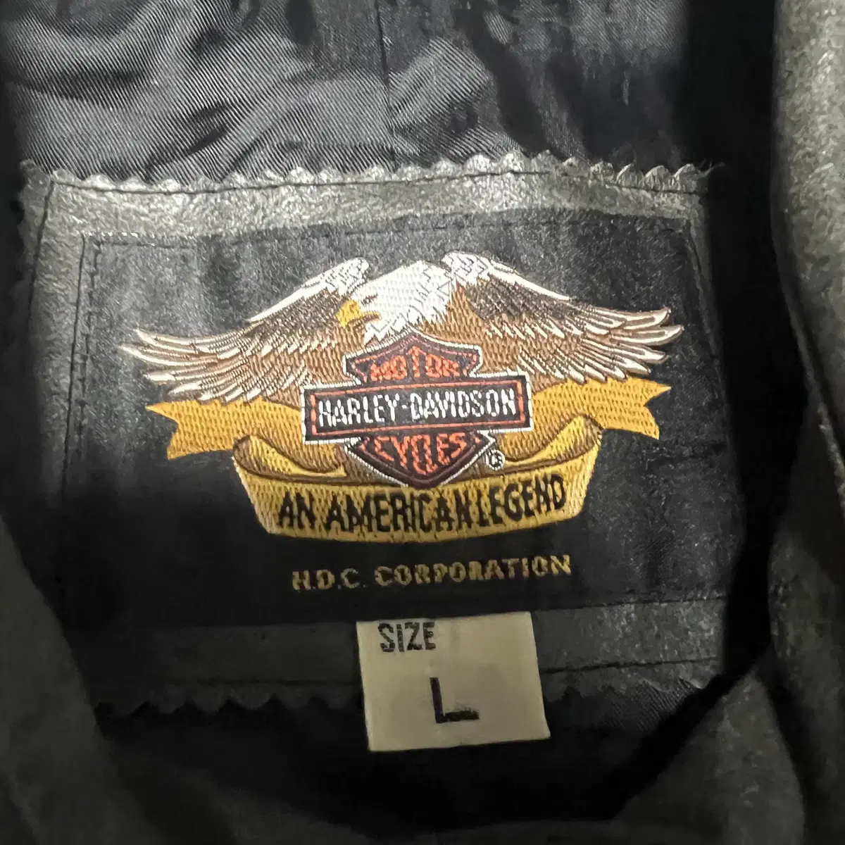 HARLEY-DAVIDSON 할리 데이비슨 소가죽 롱자켓코트(L)