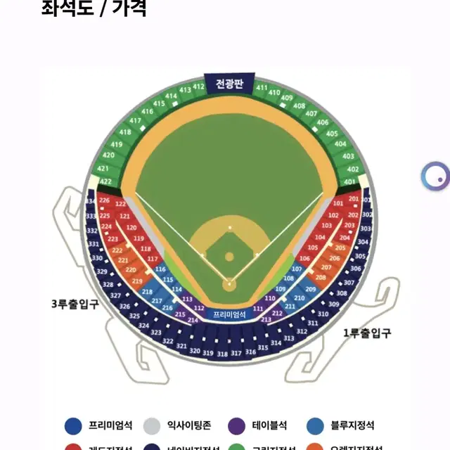 준PO 5차전 LG vs KT 최종전 외야 그린지정