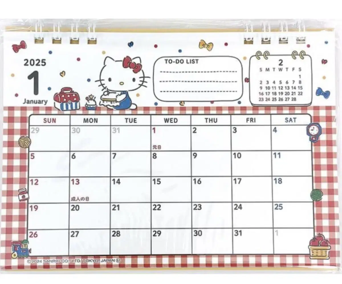 Sanrio 2025 Hello Kitty Desk Calendar