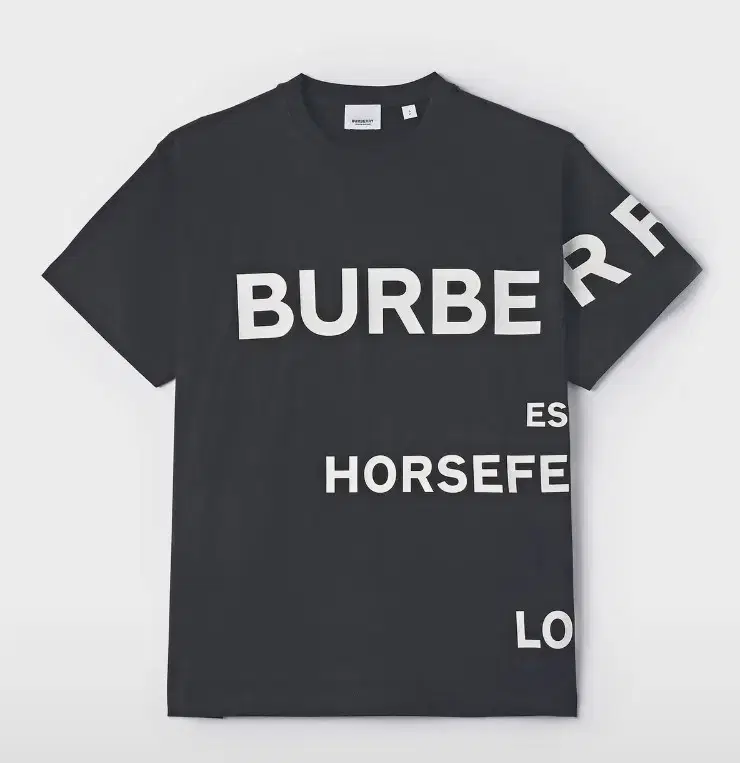 New) Burberry Horseferry Print Cotton Oversized Short Sleeve T-shirt