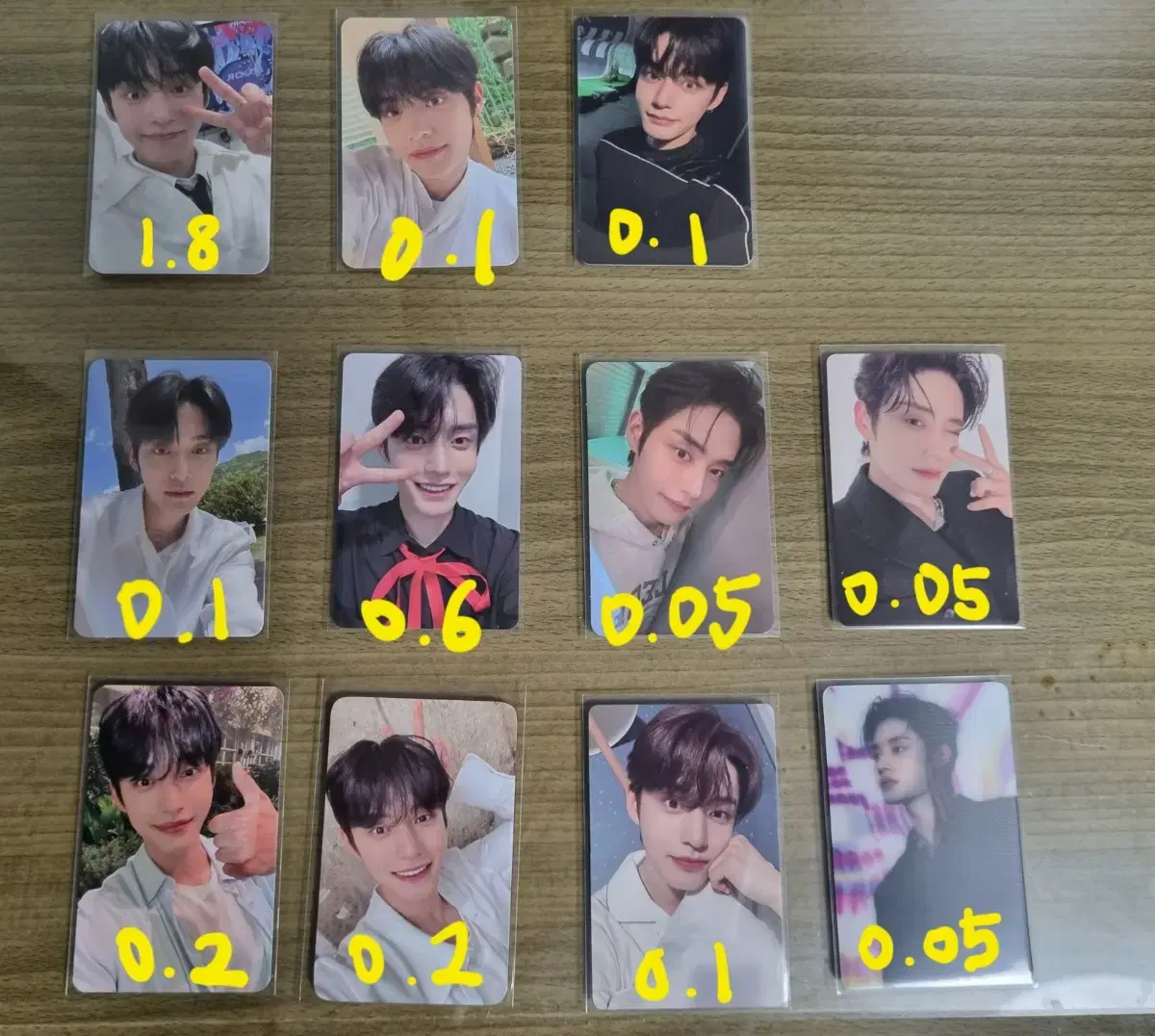 Zerobaseone jiung photocard sells