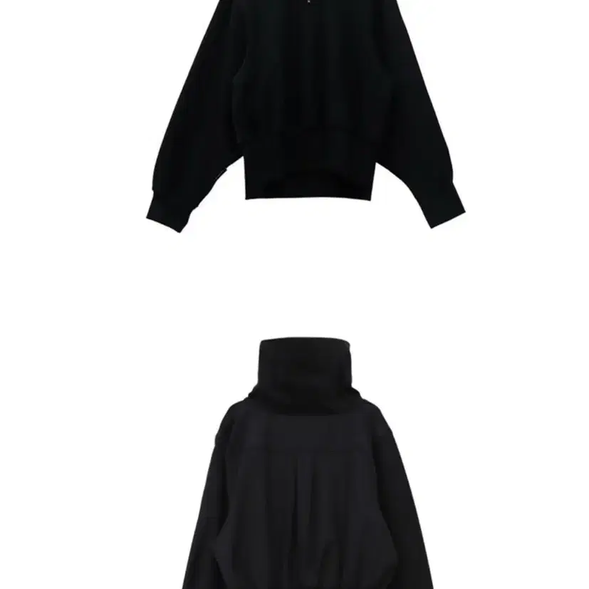 Mixed Training Set-up Zip-up [Black]