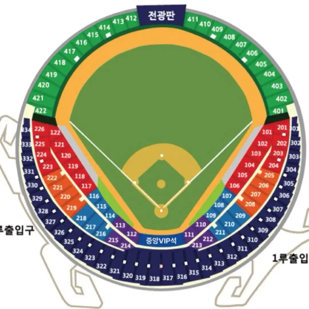 준플레이오프 5차전 lg트윈스 vs kt위즈 3루 블루석 2연석