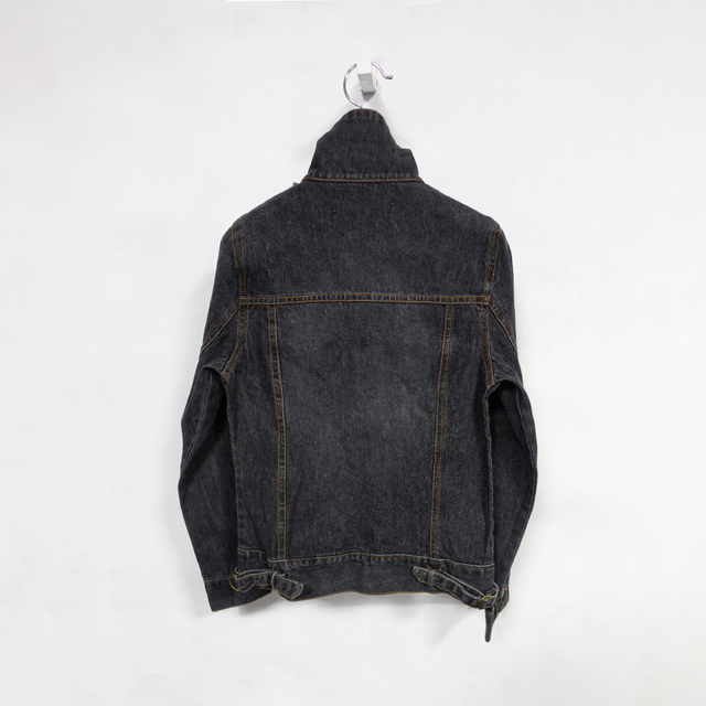 JPN CONVERTABLE HIGHNECK DENIM JACKET, M