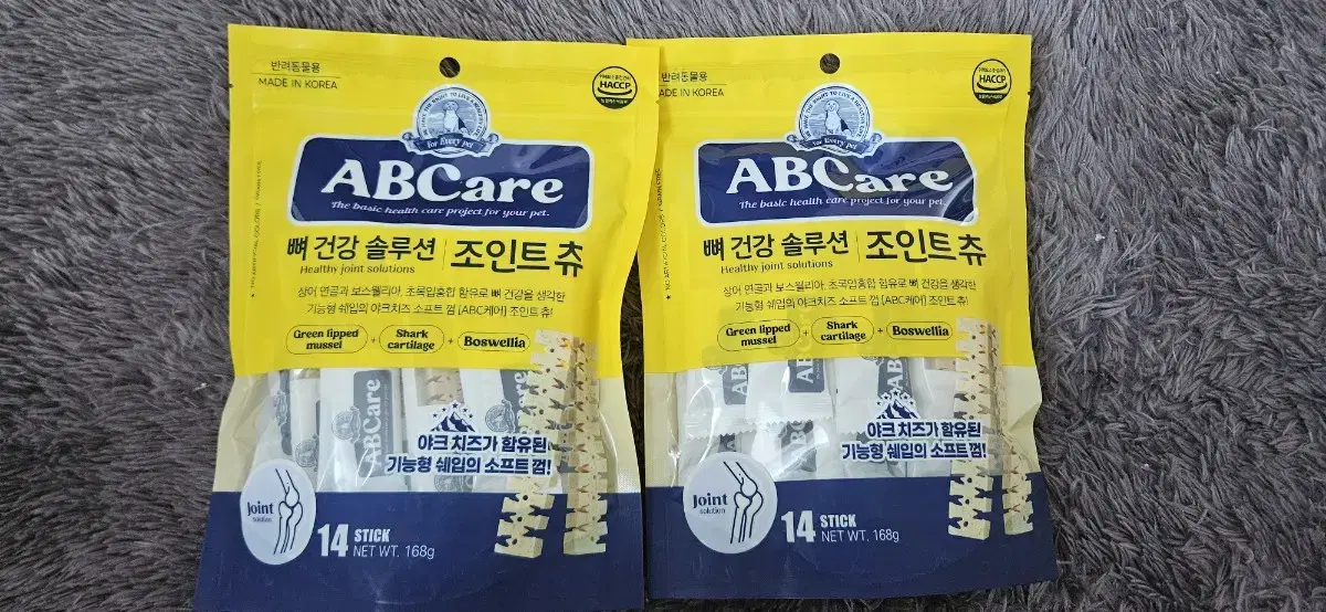 ABCare 덴탈껌 뼈건강 조인트츄 14p 2봉