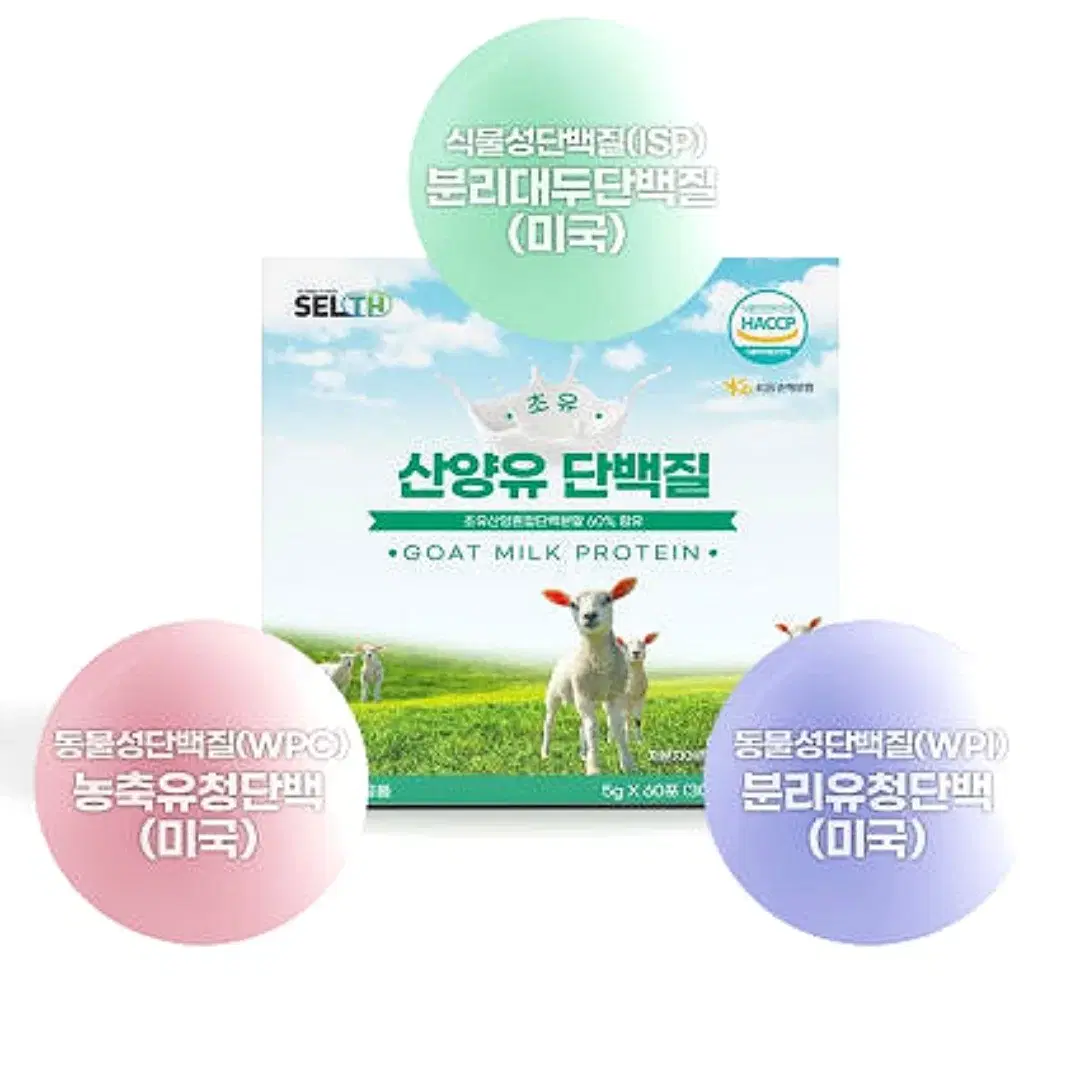 셀스 초유 산양유 단백질 5g x 60포