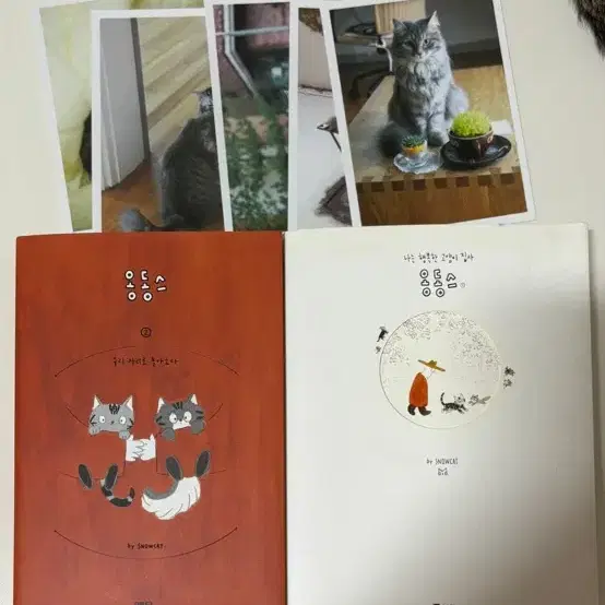 옹동스 전권 + 고양이 엽서 5장 / 1권은 커버 조금 파손