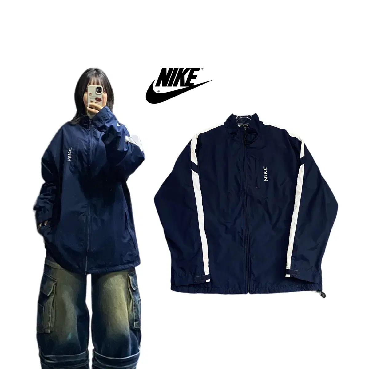 Nike 00s XL Old School Archero Overfit Windbreaker