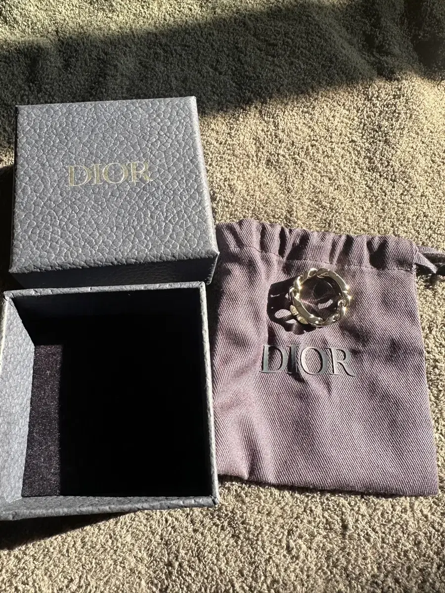 (새상품) 디올 Dior CD 아이콘 체인 링크 링 실버