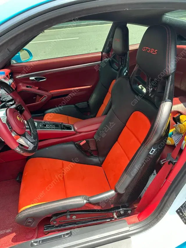 포르쉐 GT3RS 순정 정품 카본 버켓시트 LWBS 라바오렌지