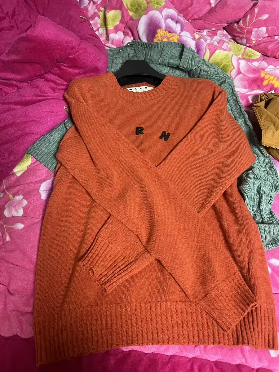 Marni / Orange Logo Knit / 50