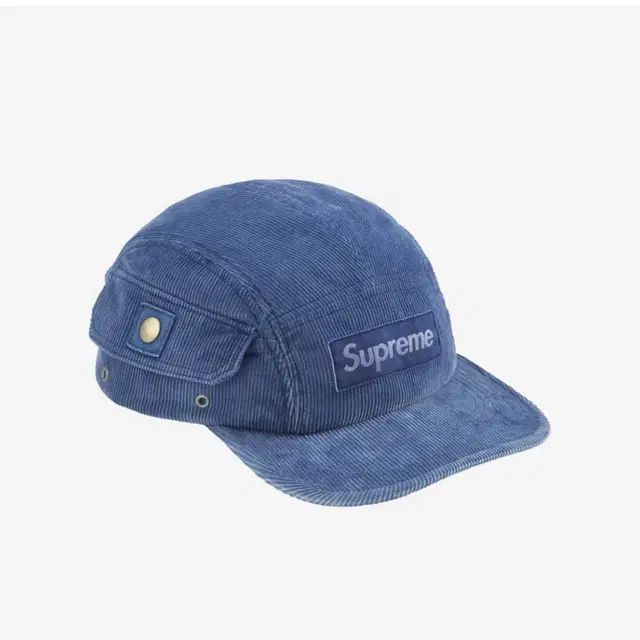 Supreme Corduroy Pocket Camp Cap Blue