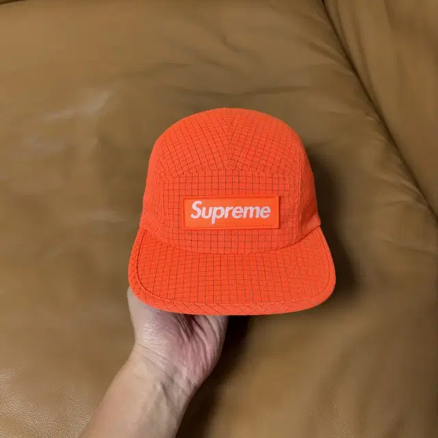 Supreme 슈프림 오렌지 캠프캡 모자 (Ripstop Orange)