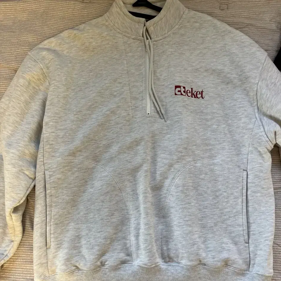 (M) Teket Plan Half Zip-Up Sweatshirt