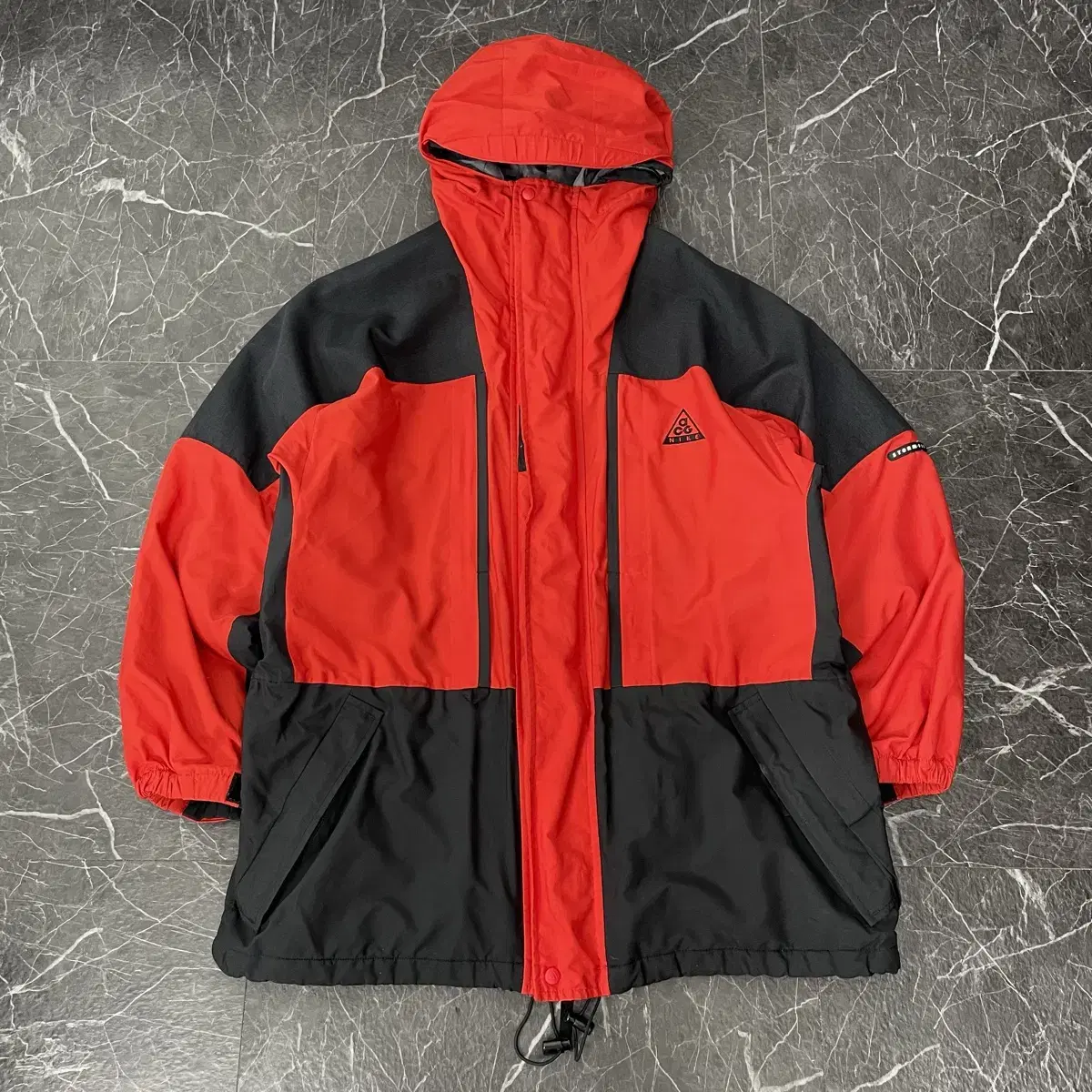 Nike ACG Red Black Stormfit Mountain Windbreaker Jacket