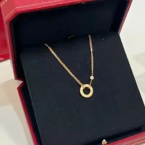 까르띠에 러브 목걸이 투다이아 목걸이 로즈골드 18k 사진 2
