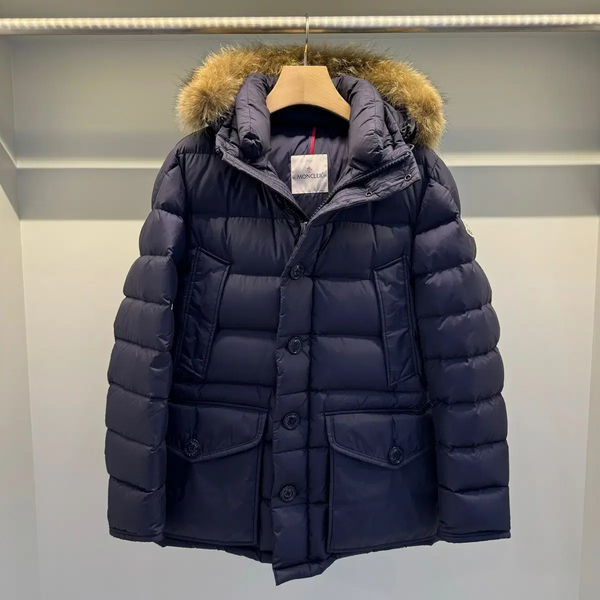 Moncler Clooney Fur Padding Navy /2