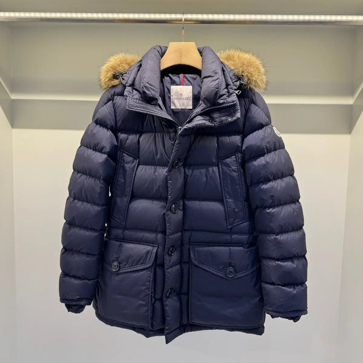 Moncler Cluny Fur Padded Navy/2