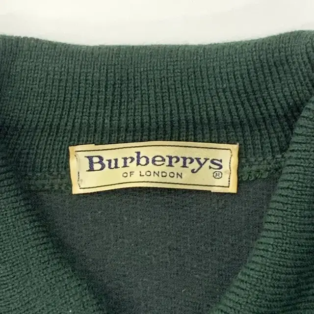 Burberry 버버리 크레스트로고 딥그린 카라 니트