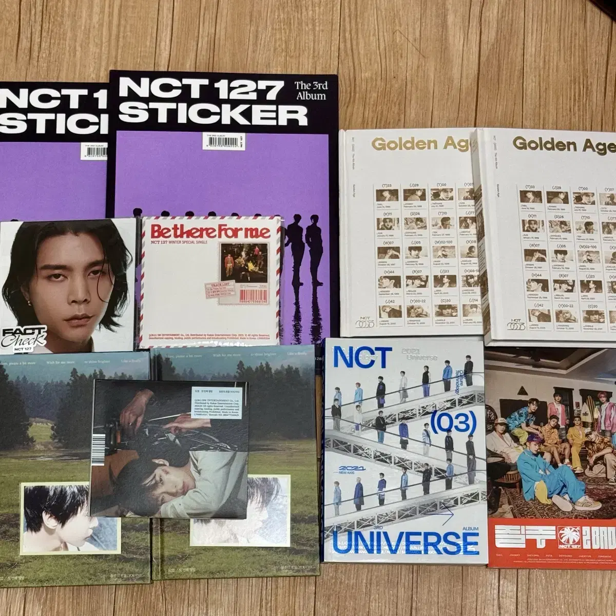 nct 127 unsealed album sticker videlfolmi golden e.ji zuu zuu bom pomal