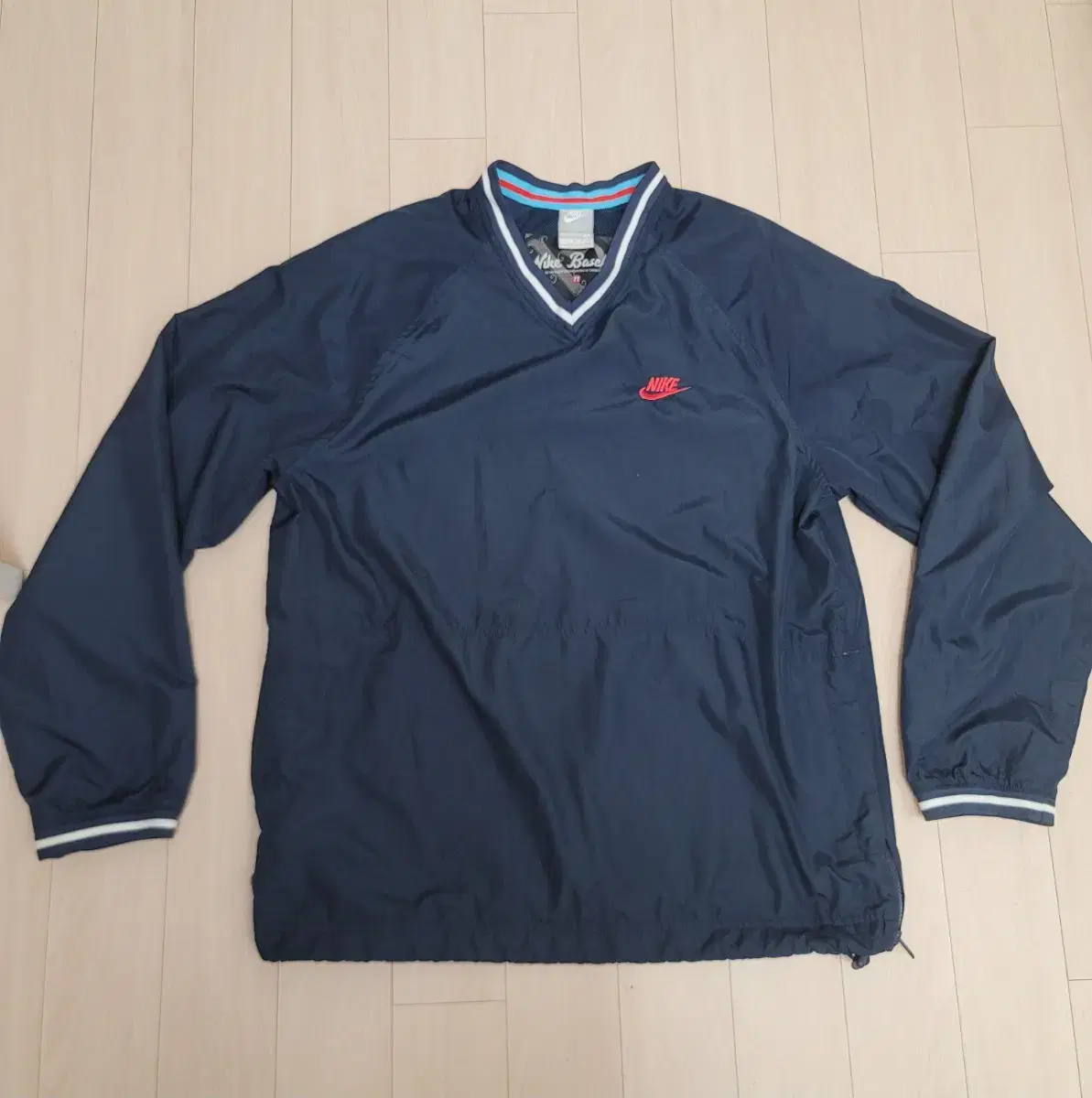 Nike Baseball V-Neck Windbreaker Jacket Navy M(100)