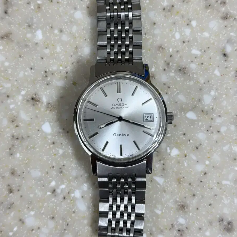 OMEGA 정품 오메가 제네브 원형 자동36mm 오버홀 폴리싱 완료