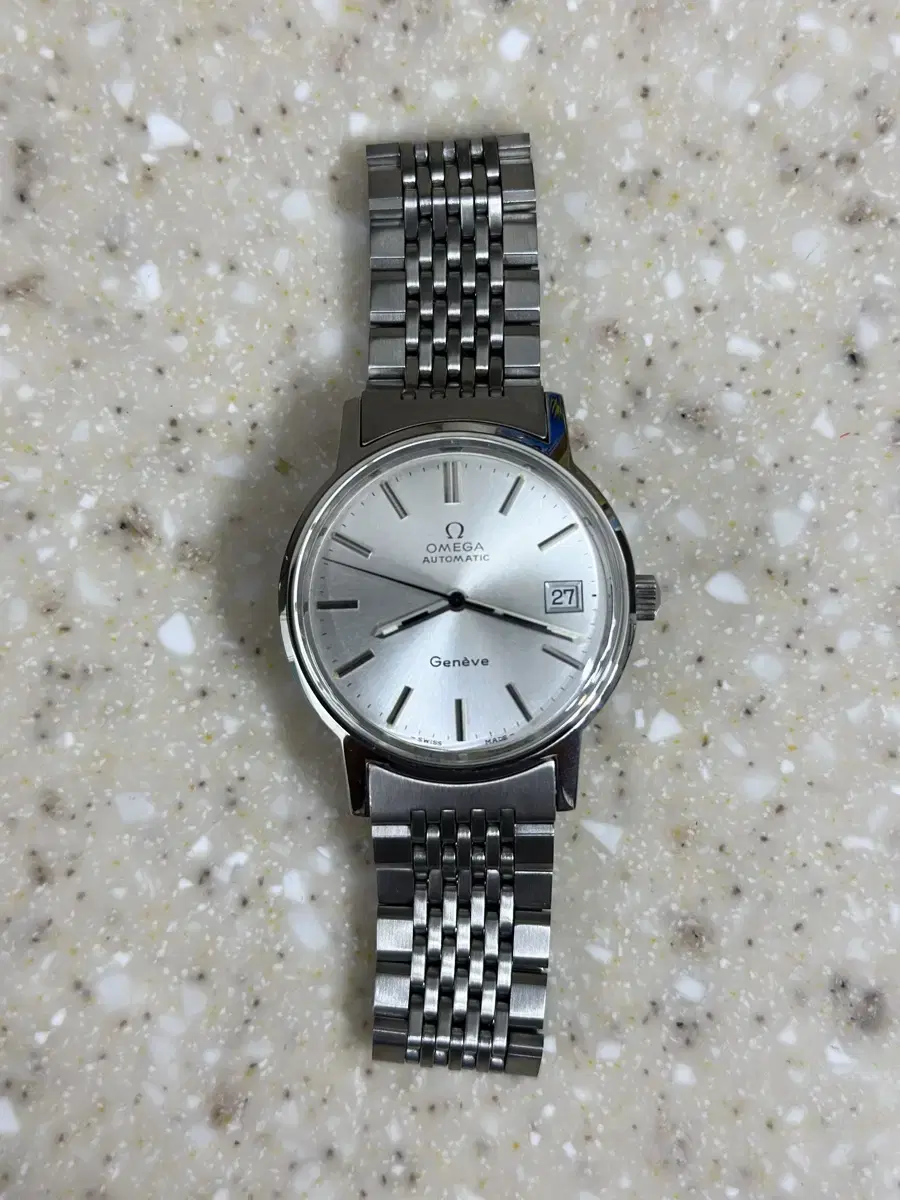 OMEGA 정품 오메가 제네브 원형 자동36mm 오버홀 폴리싱 완료